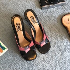 Vintage Carlos Santana square Toe heel - Size 8